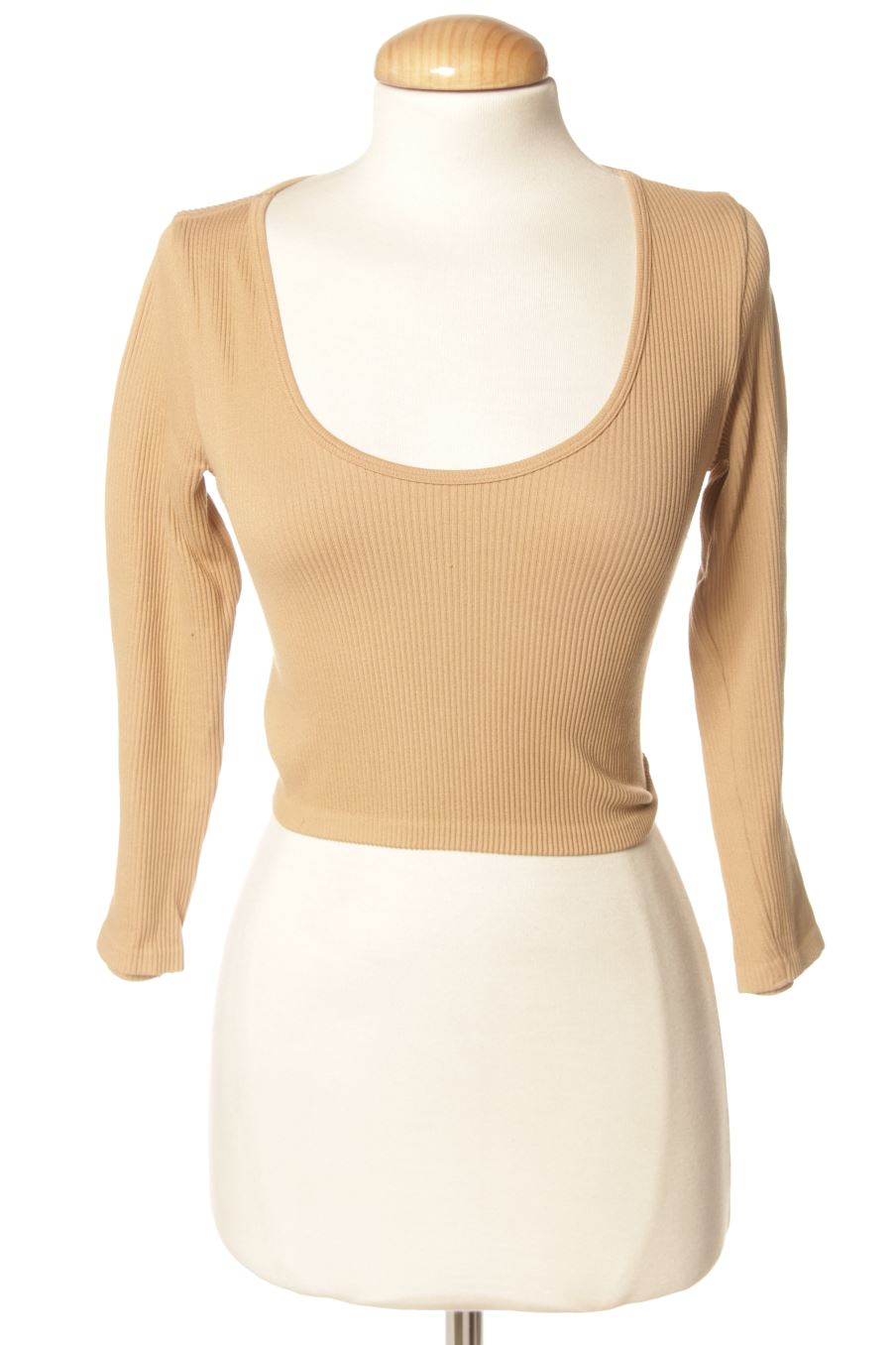 Top de Zara de la talla XS, de color marrón