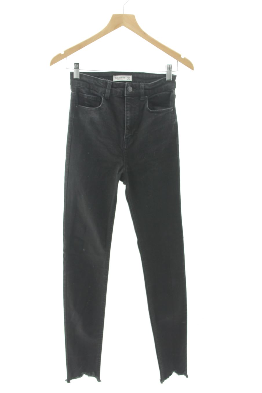 Jeans de Pull & Bear de la talla 34, de color nero