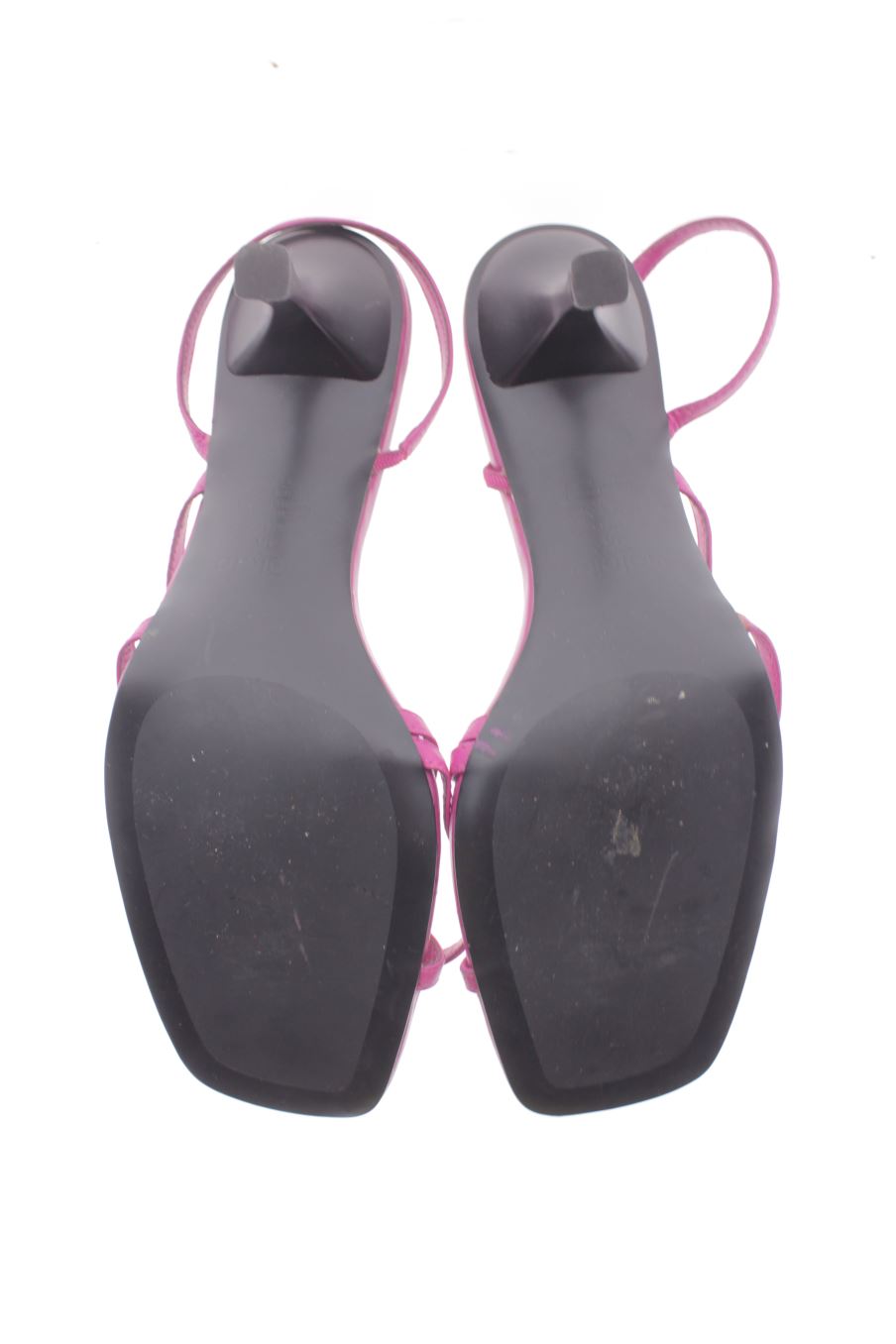 Sandalias tacon de Violeta (by Mango ) de la talla 40, de color morado de