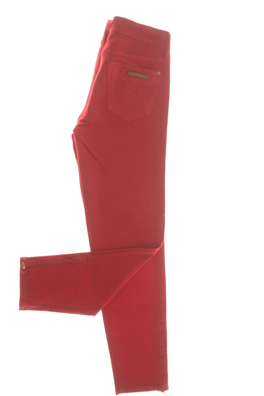 Vaqueros de Massimo Dutti de la talla 36, de color rojo de ropa vaquera