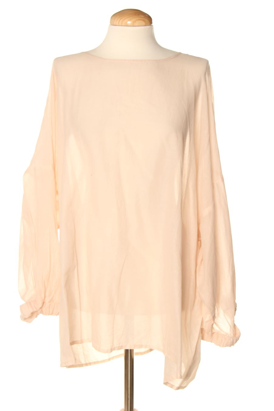 Blusa de manga larga de Venca de la talla SUPER XXL de color rosa