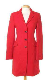 Manteau Zara de la taille XS de couleur rouge