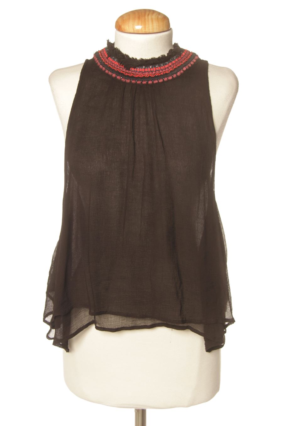 Top Pull & Bear de la taille S, de couleur noir