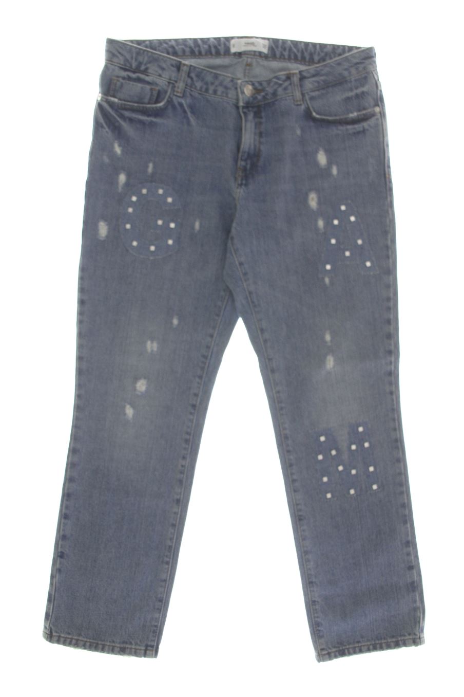 Jeans Mango de la taille 40, de couleur bleu de denim