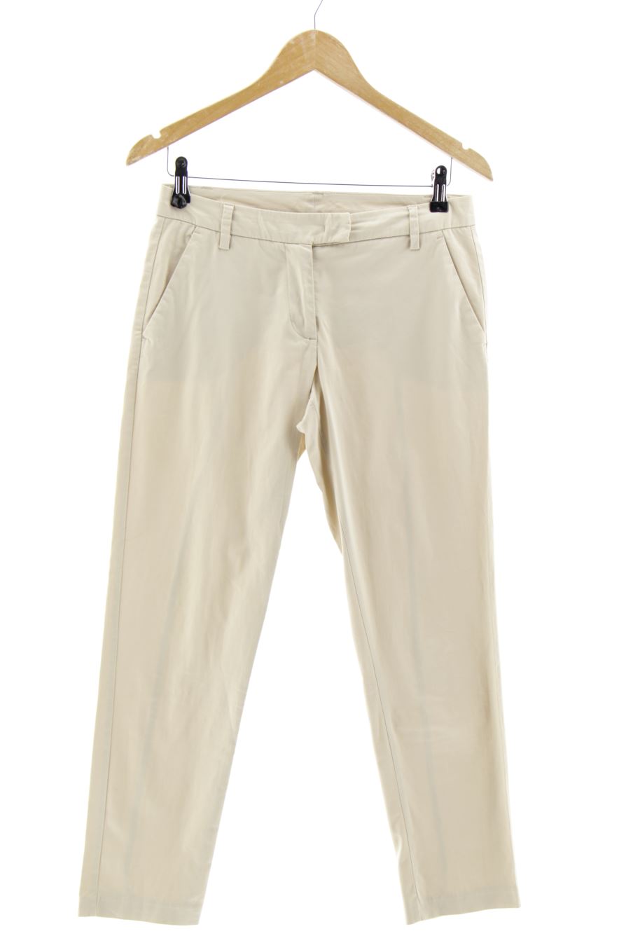 Pantalón de Benetton de la talla 38, de color beige