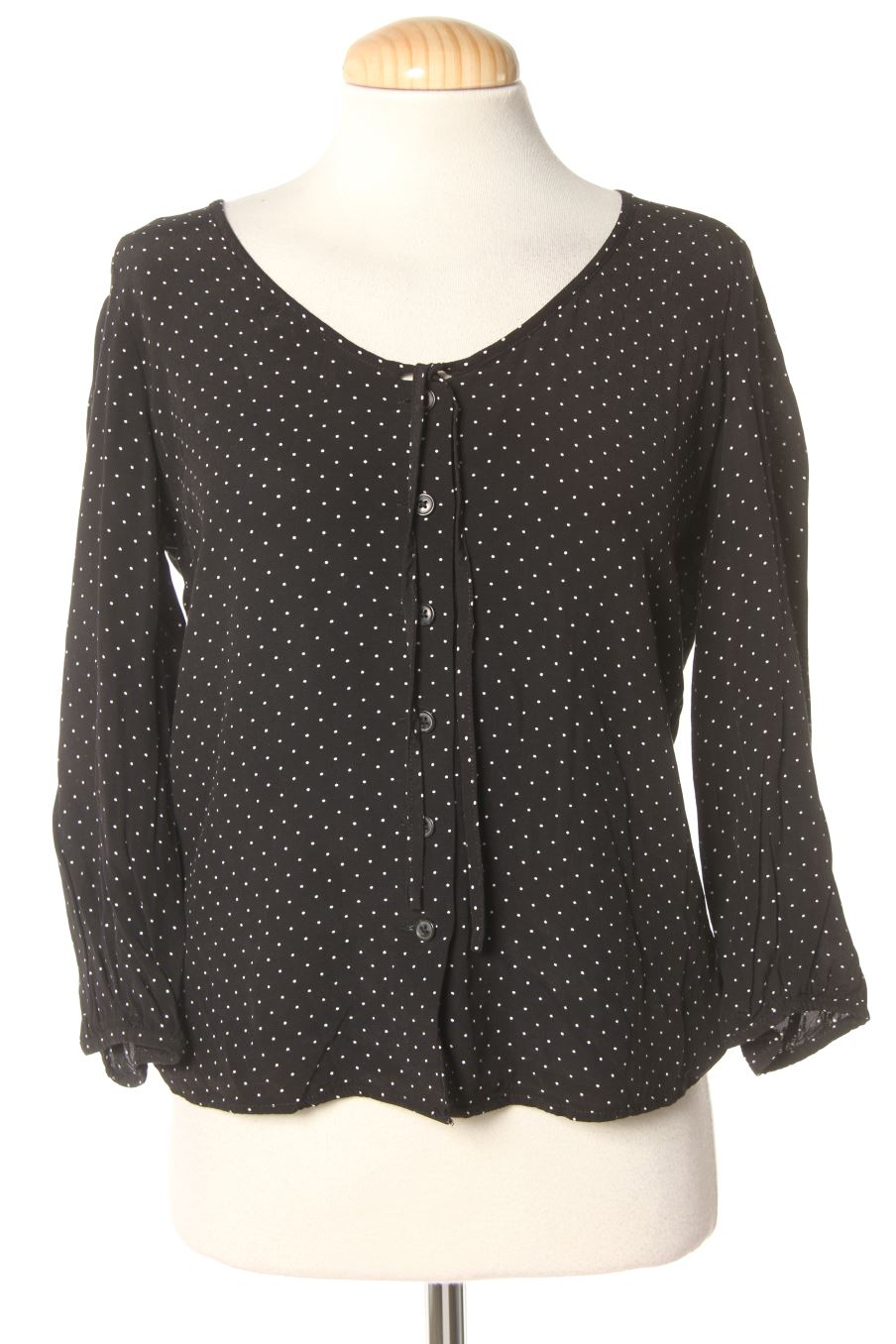 Blouse à manches longues Mango de la taille S, de couleur noir