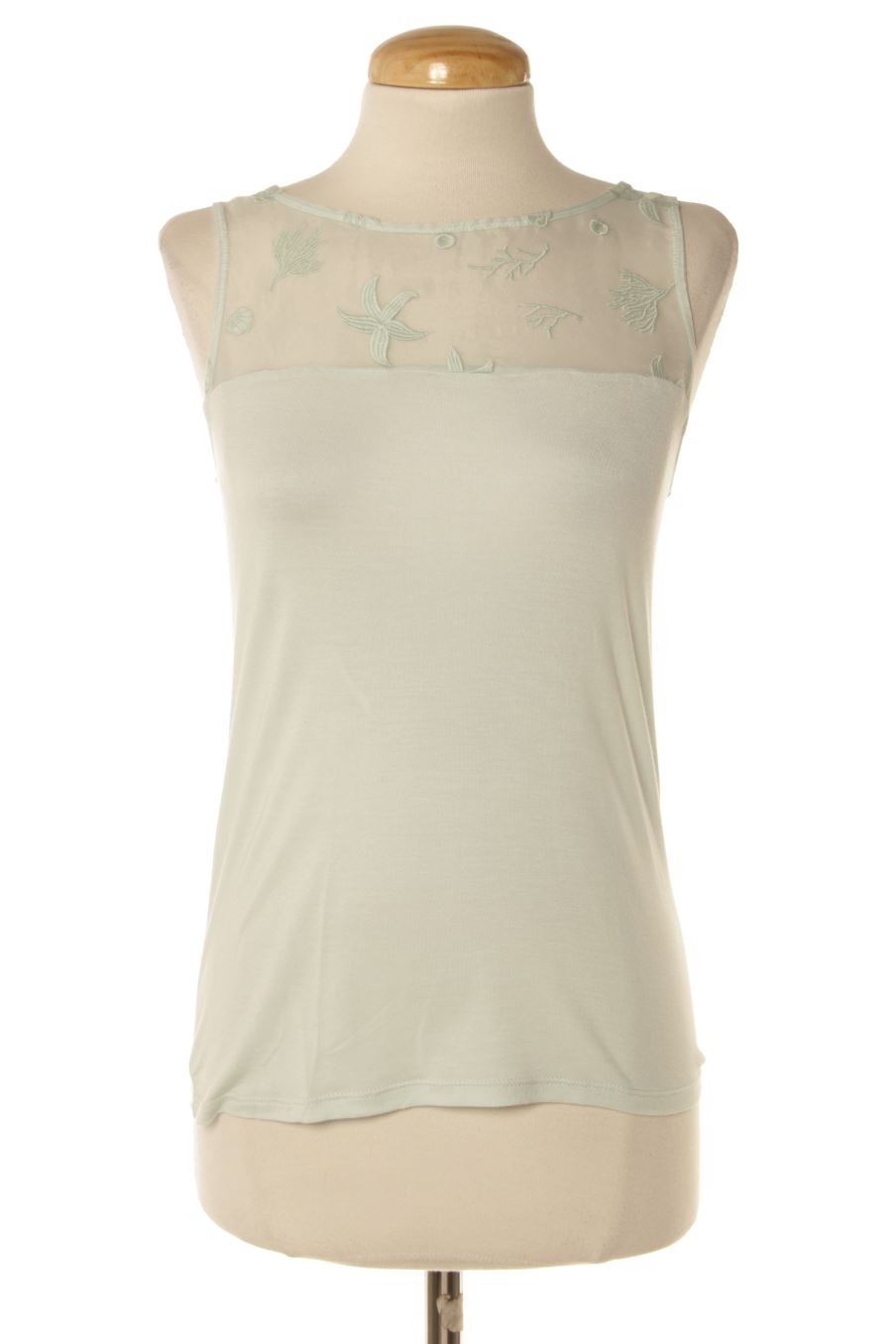 Top de Naf Naf de la talla XS, de color turchese