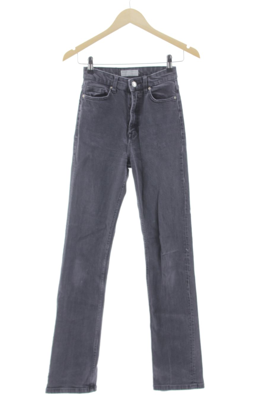 Vaquero de Bershka de la talla 34, de color negro de ropa vaquera