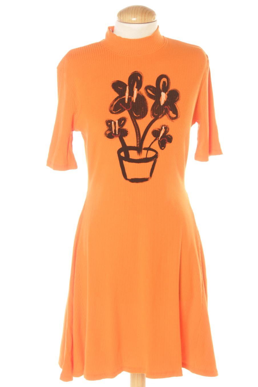 Robe casual Desigual de la taille M, de couleur orange