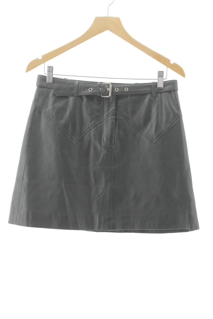 Jupe Scalpers de la taille 38, de couleur noir de cuir et daim