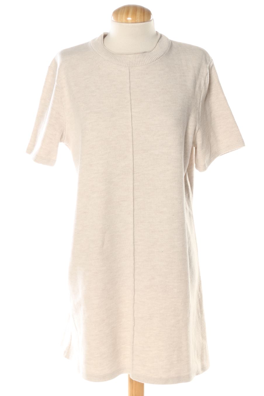 Robe casual Zara de la taille L, de couleur beige