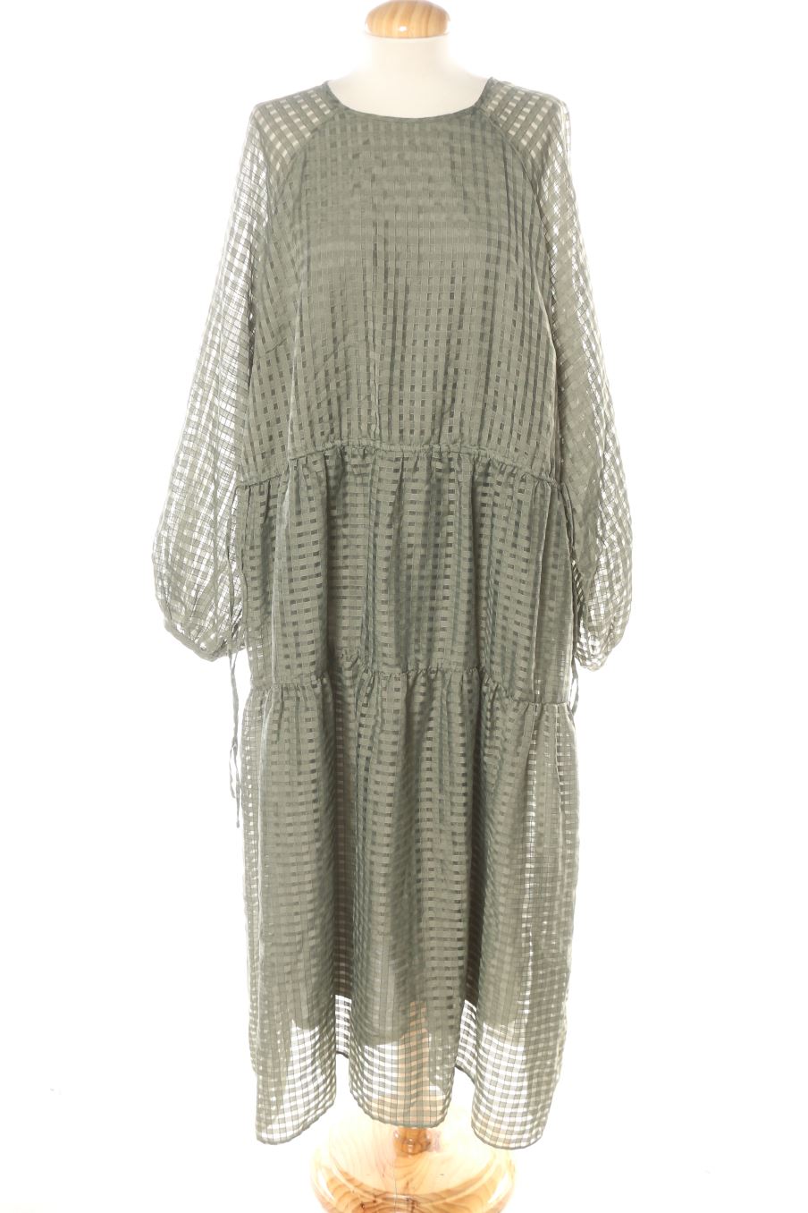 Robe casual H&M de la taille L, de couleur vert