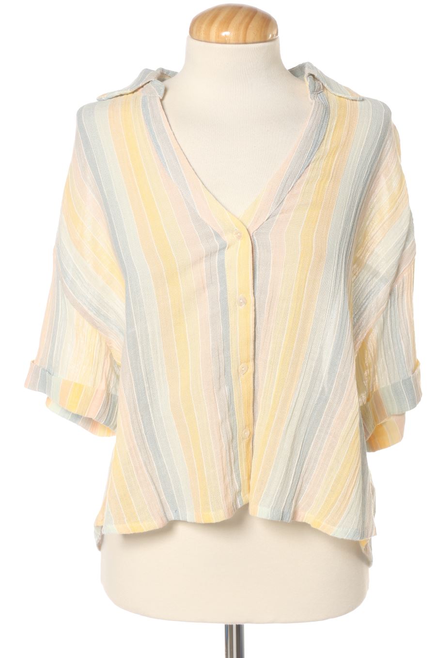 Camisa de Mango de la talla S, de color rayas