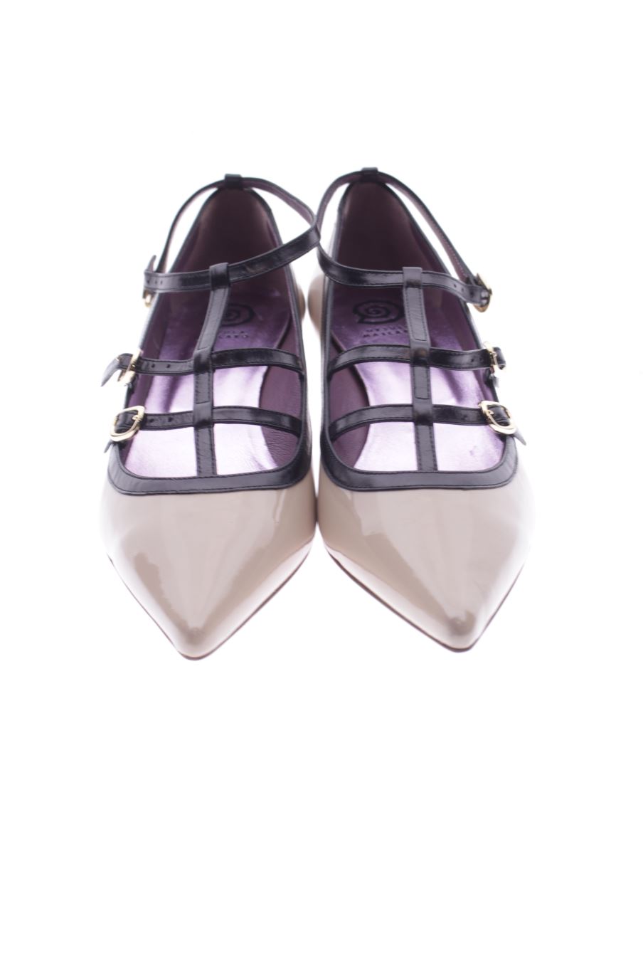 Zapatos de tacon de Ursula Mascaro de la talla 39, de color beige de