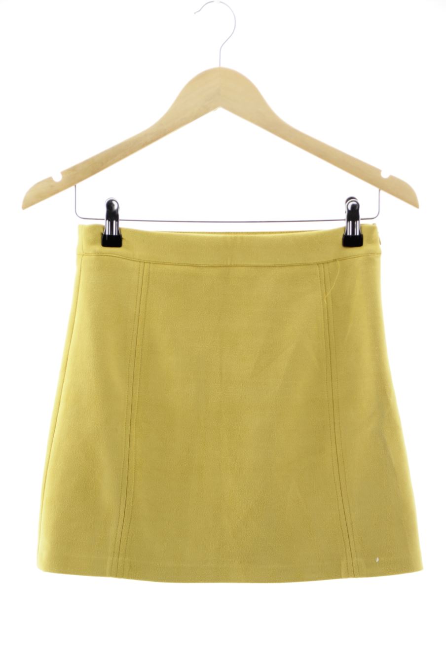 Jupe Pull & Bear de la taille S, de couleur moutarde