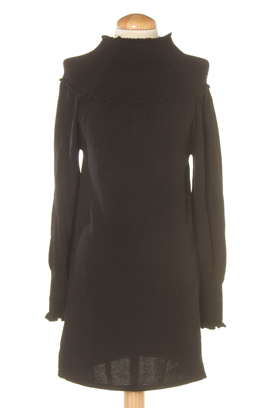 Vestido casual de Mango de la talla S, de color negro