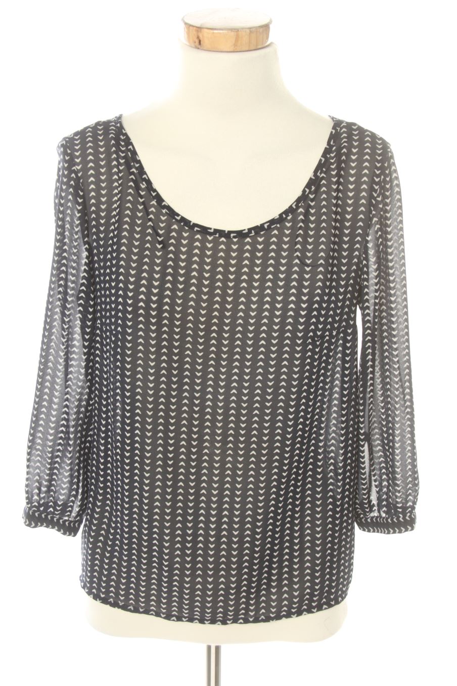Blusa de manga larga de H&M de la talla 34, de color azul marino