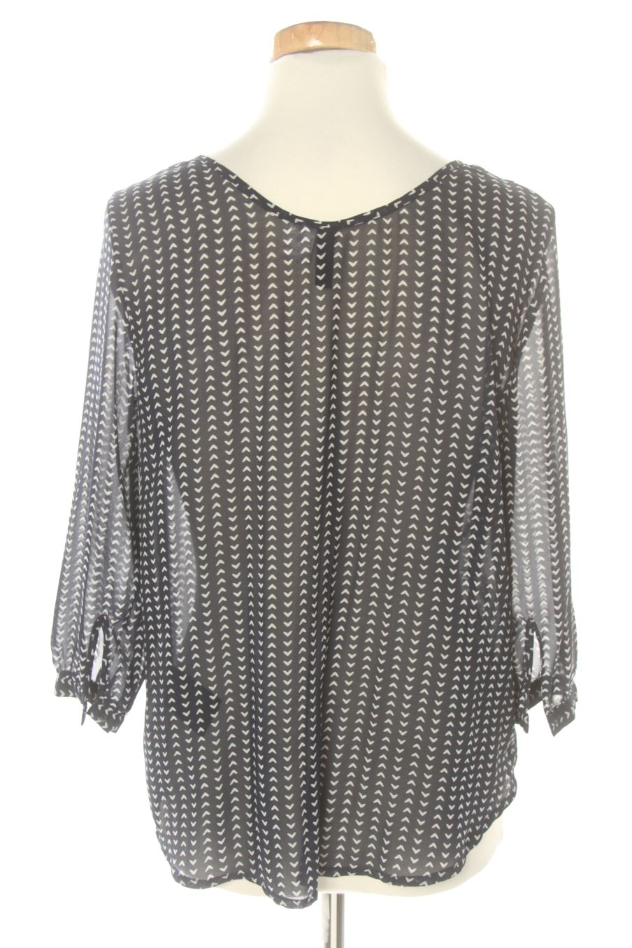 Blusa de manga larga de H&M de la talla 34, de color azul marino
