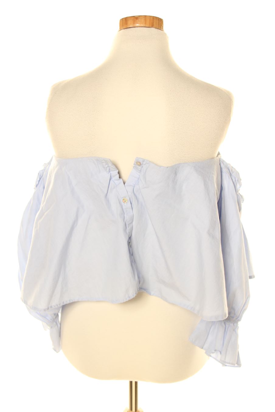 Blouse à manches longues Trafaluc de la taille M, de couleur bleu