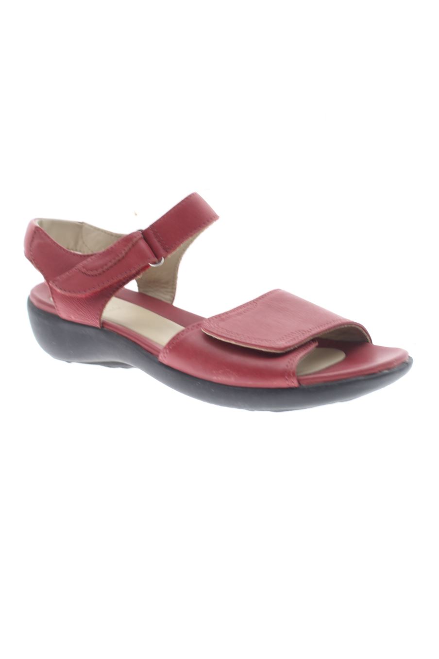 Sandalias planas de clarks de la talla 37, de color rojo de