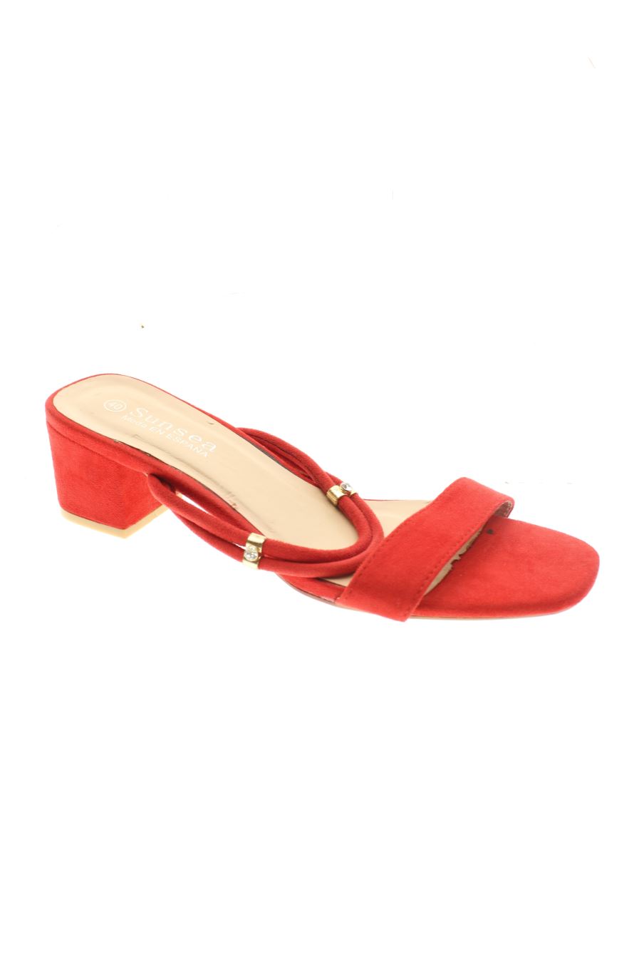 Sandalias tacon de SUNSEA de la talla 40, de color rojo de