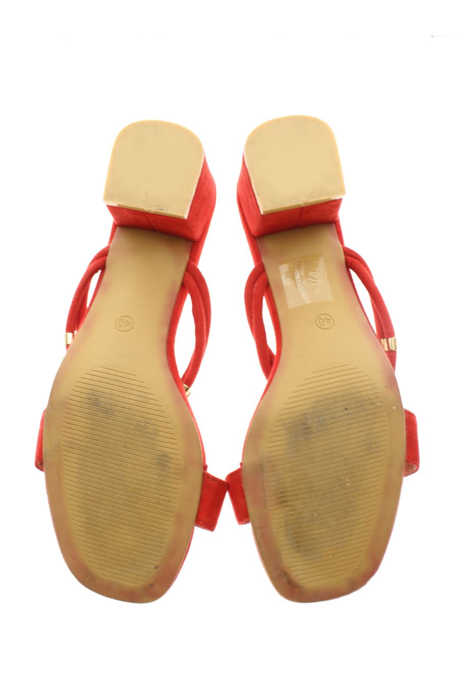 Sandalias tacon de SUNSEA de la talla 40, de color rojo de