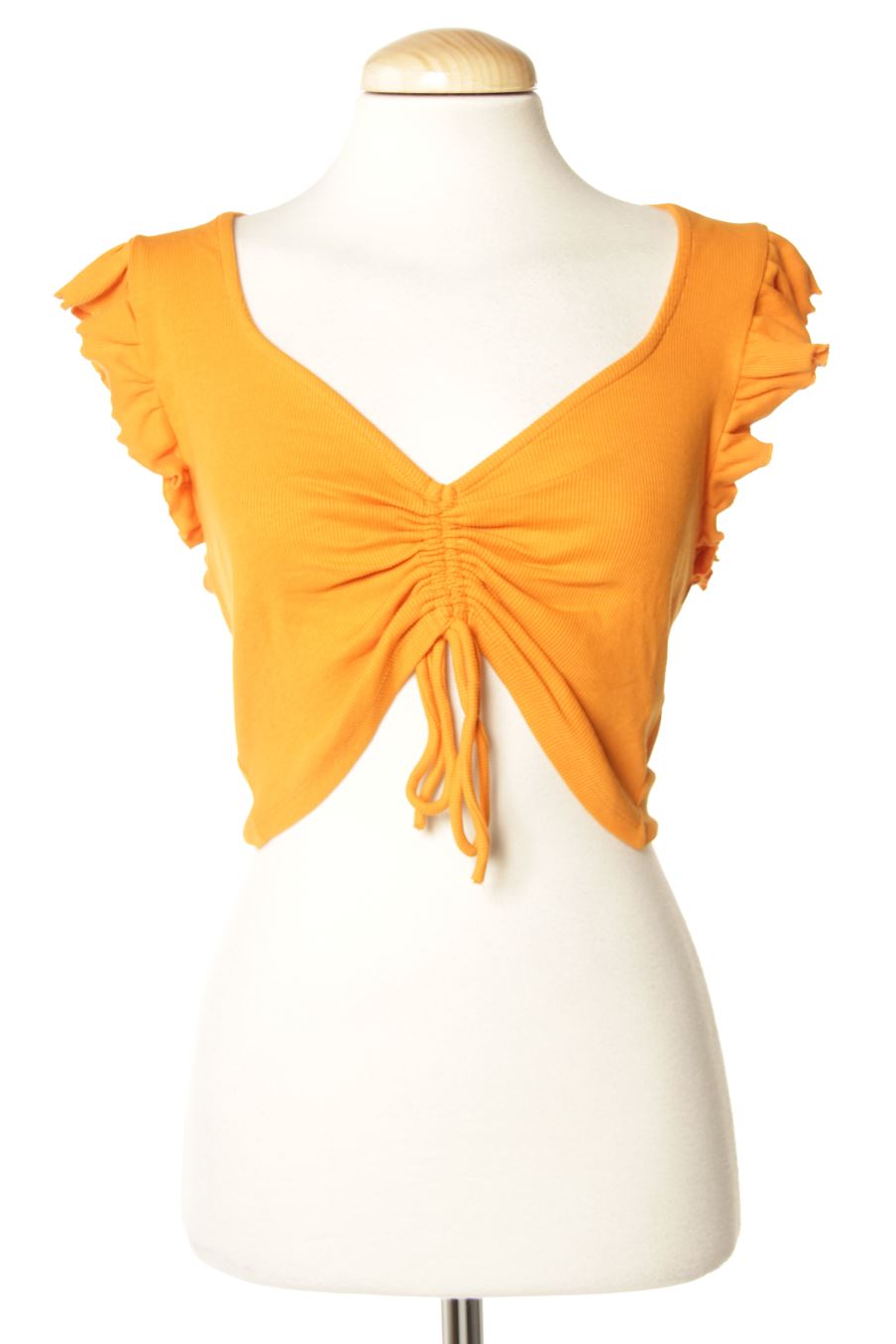 T-shirt Zara de la taille L, de couleur orange
