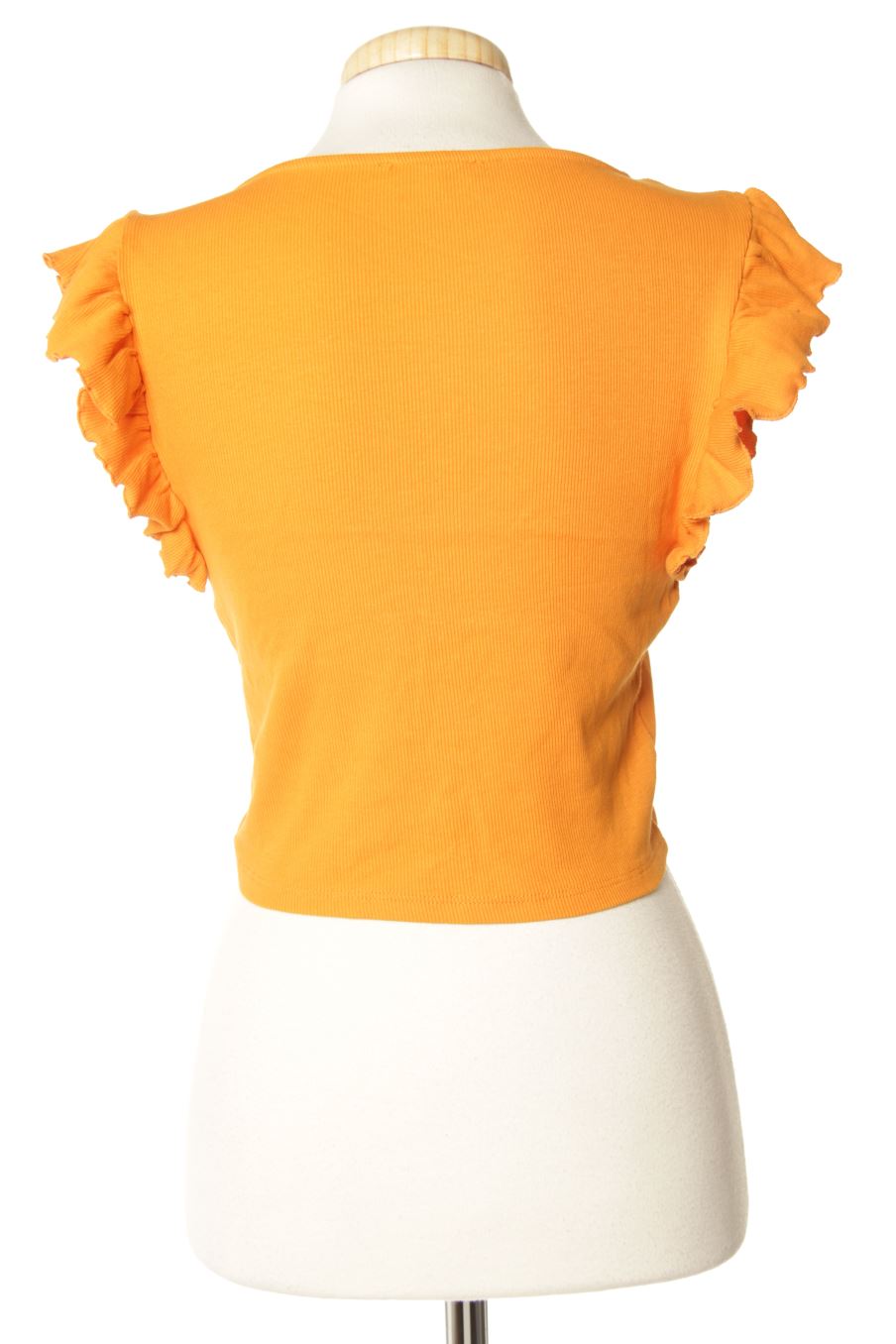 T-shirt Zara de la taille L, de couleur orange