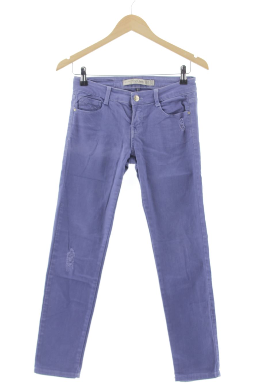 Jeans Zara de la taille 34, de couleur bleu de denim