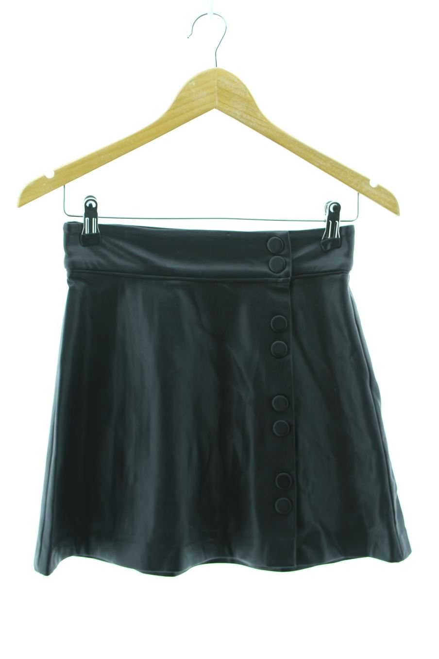 Jupe Trf (ZARA) de la taille XS, de couleur noir de synthétique