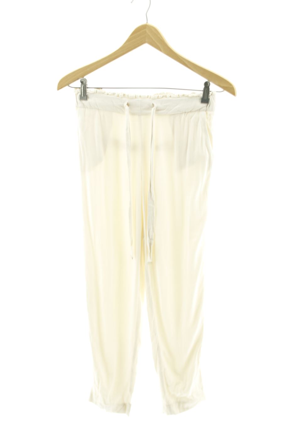 Pantalón Casual de Mango de la talla S, de color beige