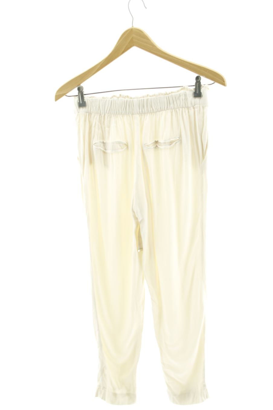 Pantalón Casual de Mango de la talla S, de color beige