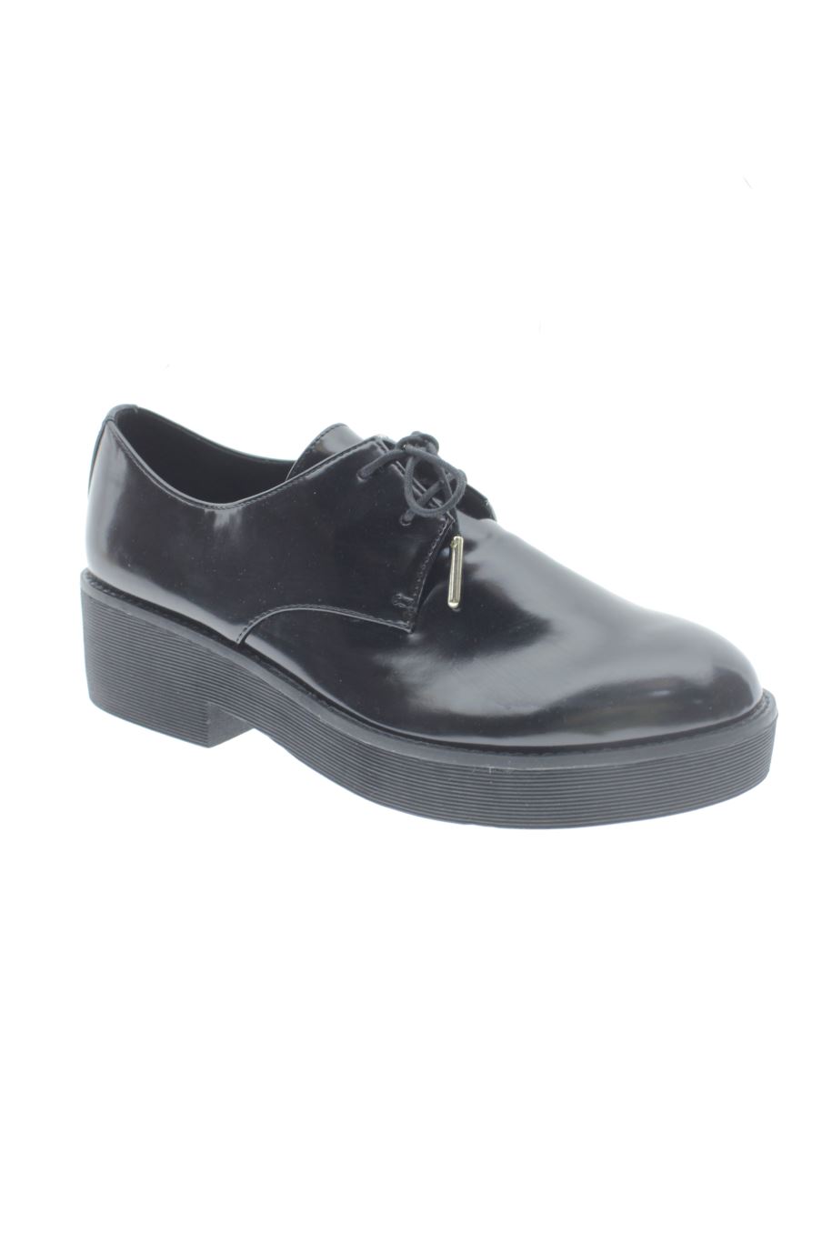 Zapatos planos de Stradivarius de la talla 40, de color negro de