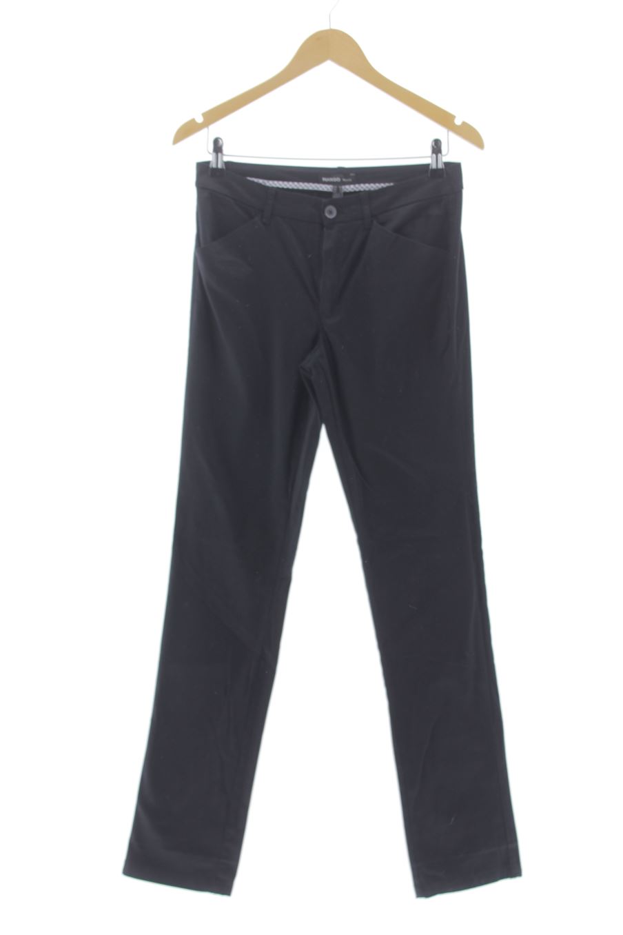 Pantalón de Mango de la talla 38, de color negro