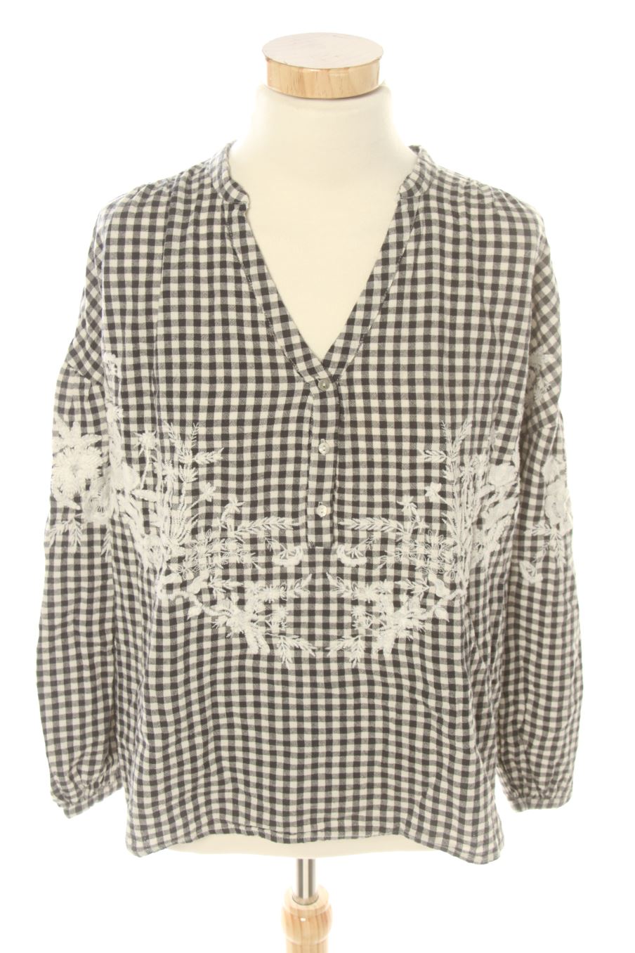 Blouse à manches longues Trafaluc de la taille S, de couleur carreaux