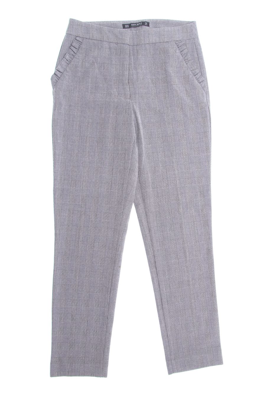 Pantalones de Zara de la talla XS, de color cuadros
