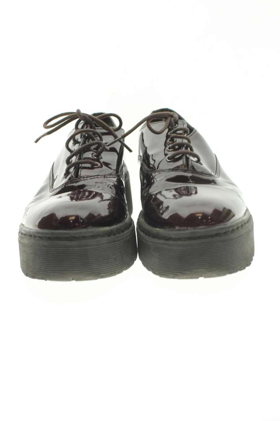 Zapatos planos de alpe de la talla 40, de color burdeos de