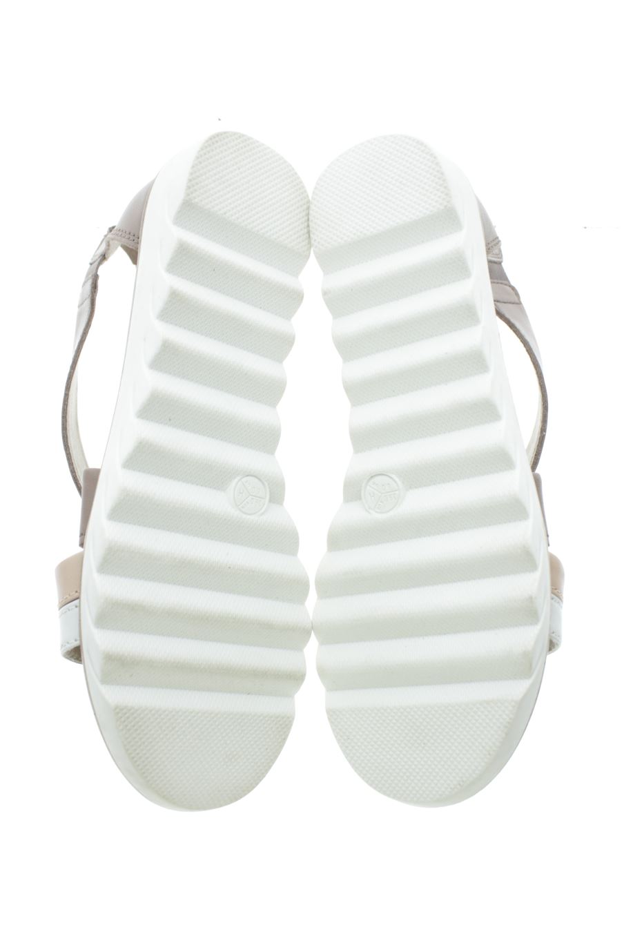 Sandalias planas de Jana de la talla 39, de color gris de