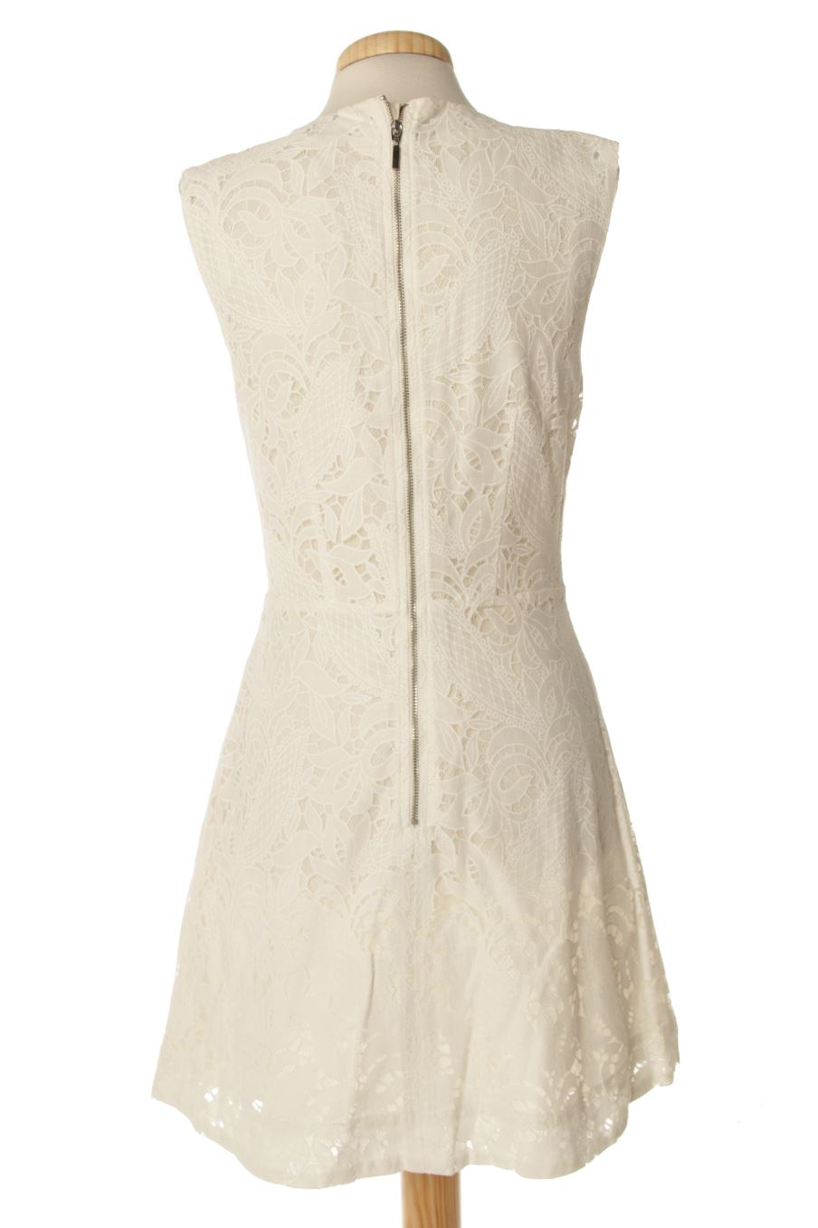 Robe casual H&M de la taille 38, de couleur blanc