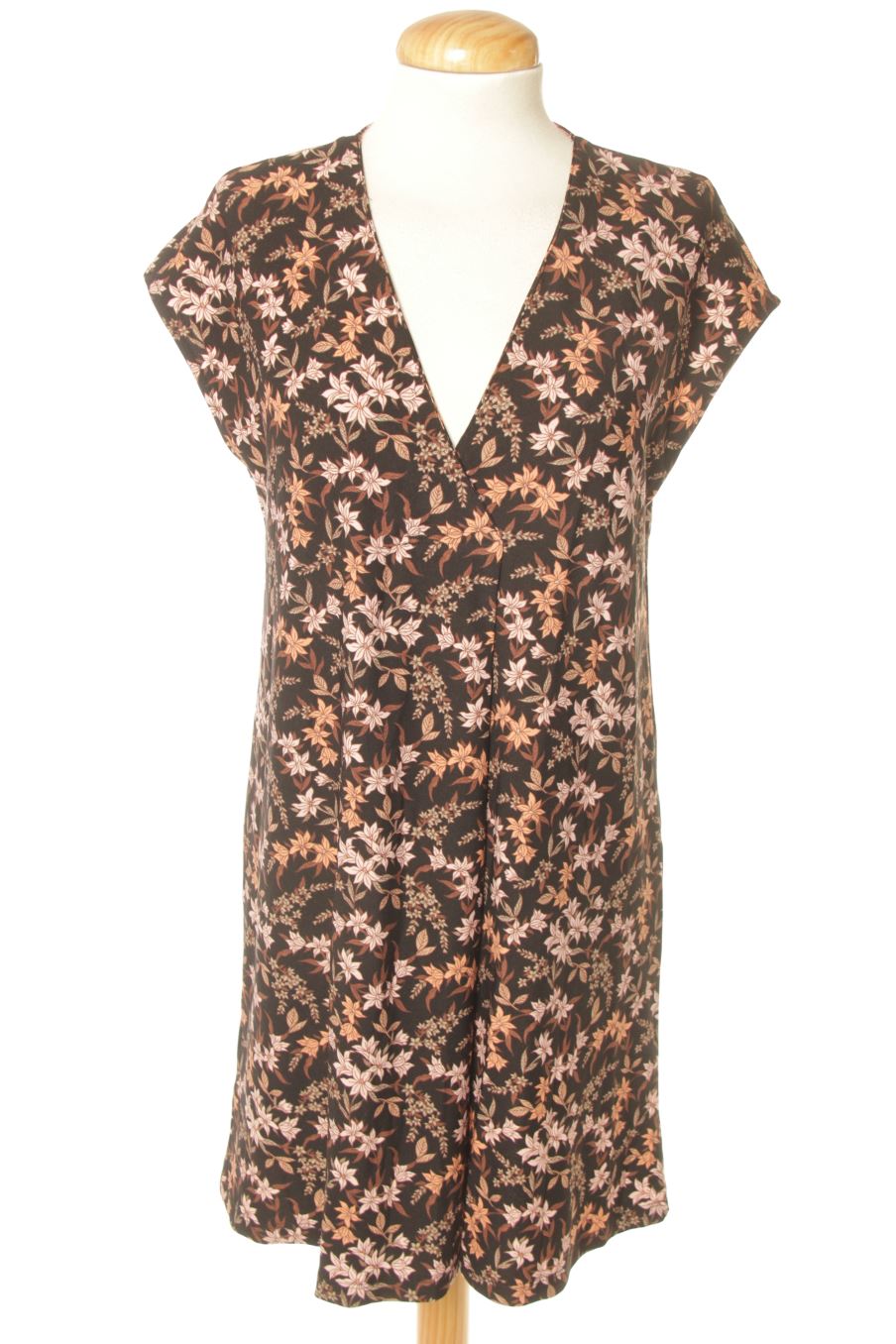 Blusa de manga corta de Mango de la talla XS, de color flores