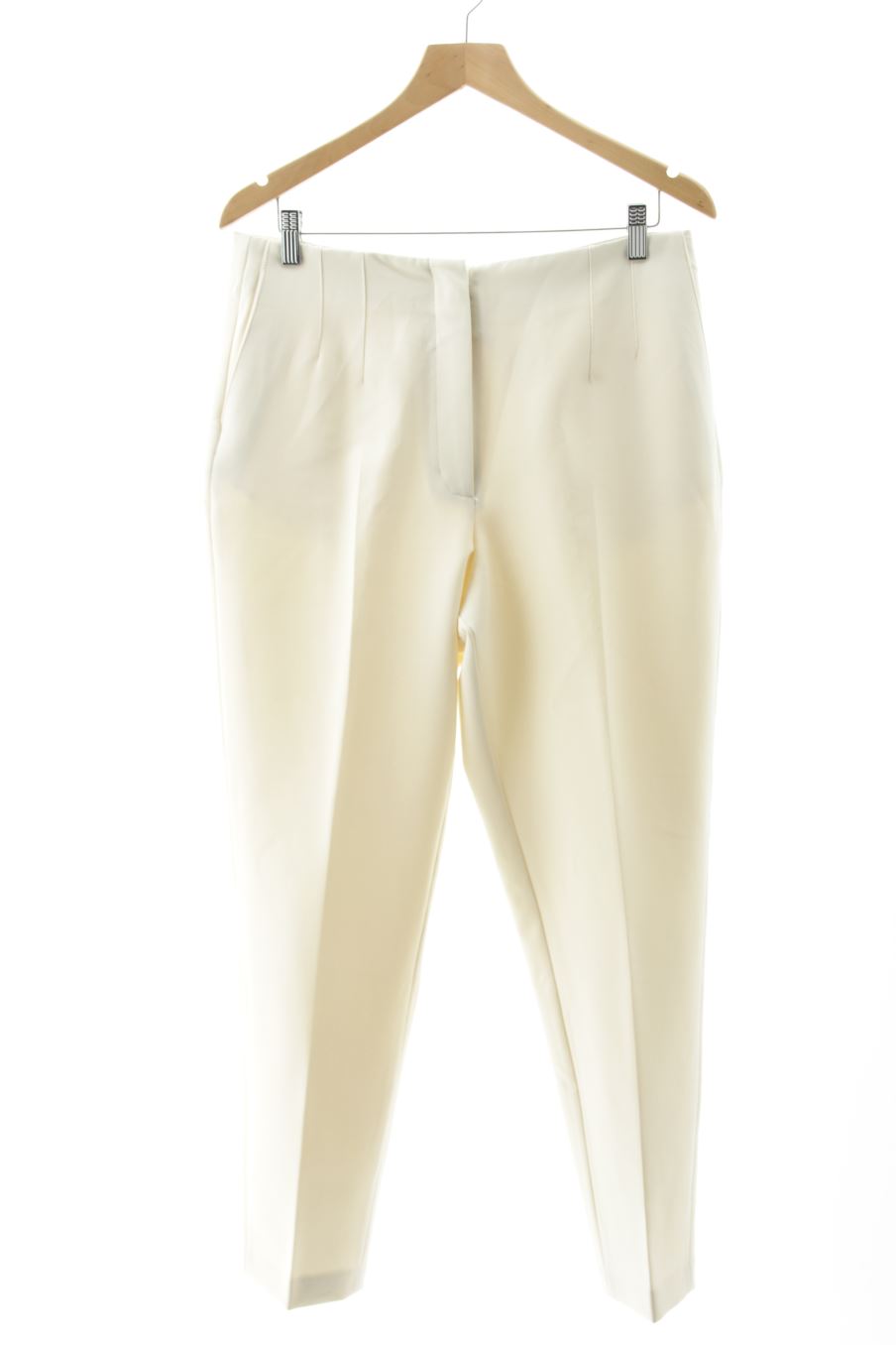 Pantaloni de Mango de la talla 42, de color beige