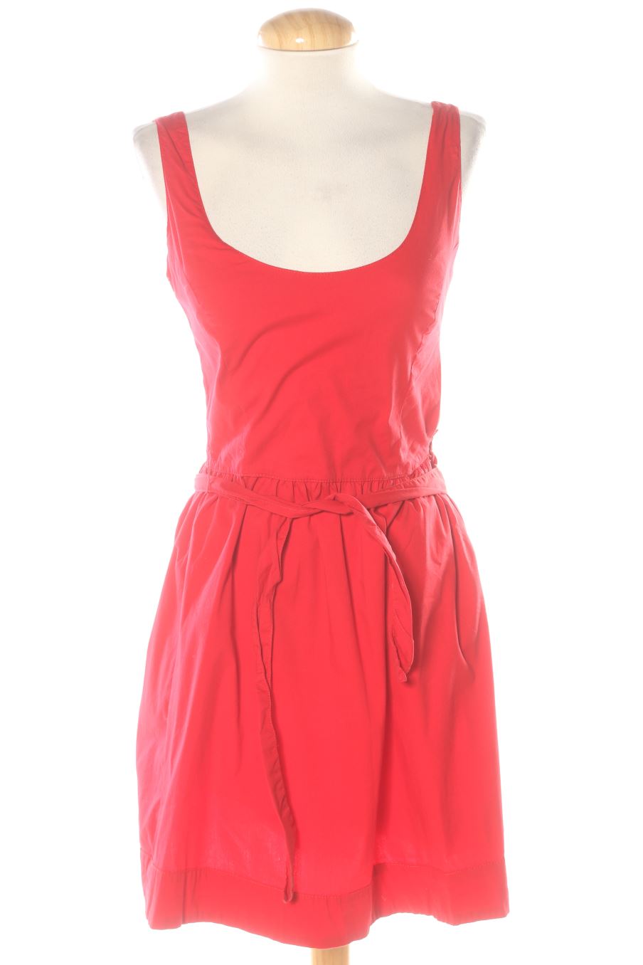 Robe casual Bershka de la taille S, de couleur rouge