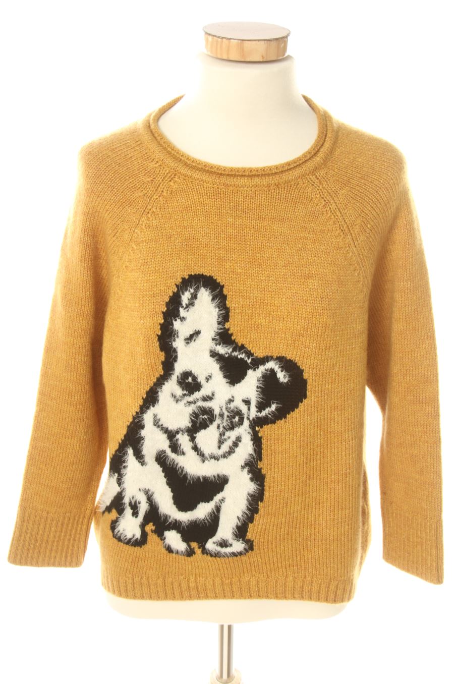 Pull Captain tortue de la taille XS de couleur moutarde