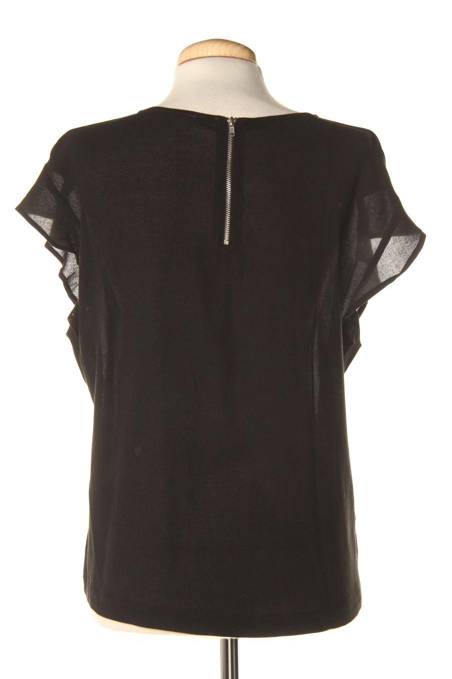Blusa de manga corta de Mango de la talla L, de color negro