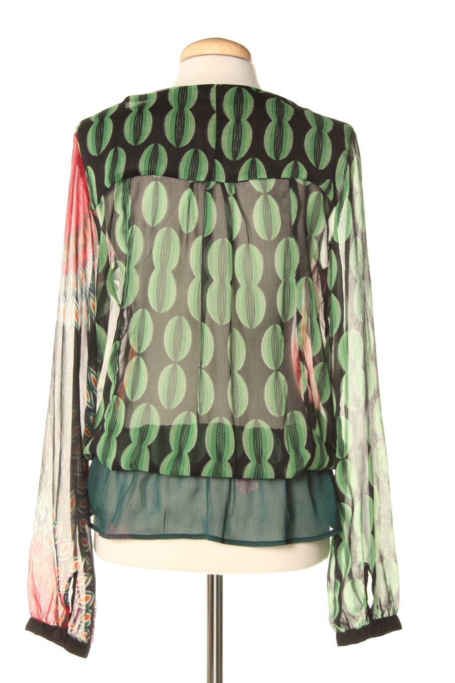 Blusa de manga larga de Desigual de la talla S, de color estampado