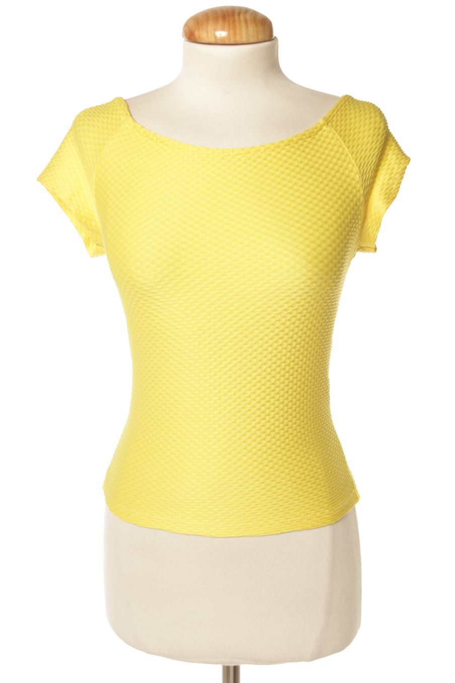 Top de PERCENTIL de la talla XS, de color amarillo