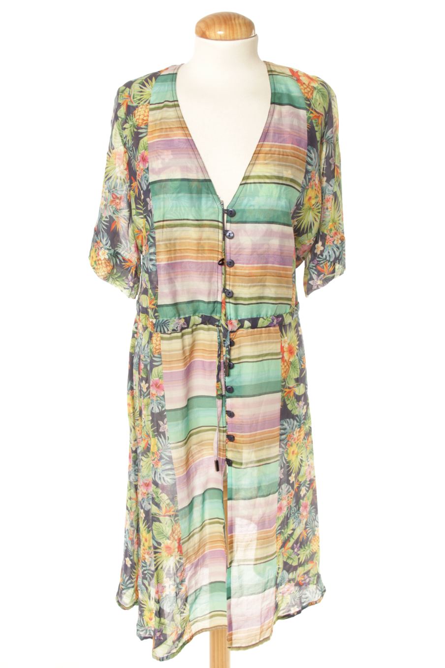 Vestido casual de Black Coral de la talla L, de color flores