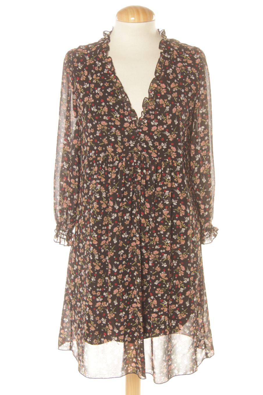 Robe casual Zara de la taille S, de couleur fleurs