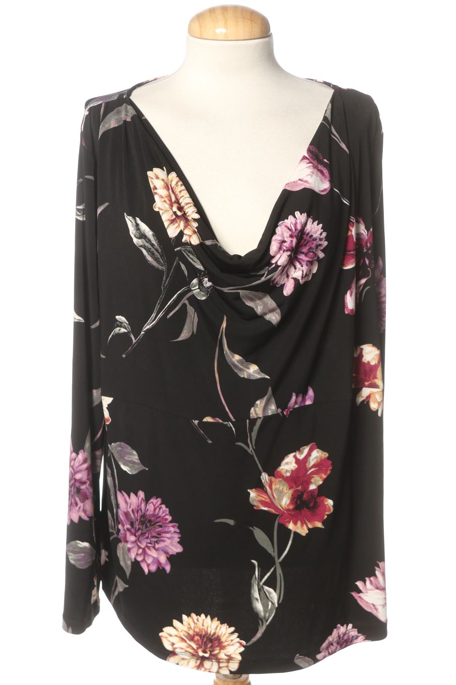 Blusa a maniche lunghe de Punto roma de la talla L, de color fiori