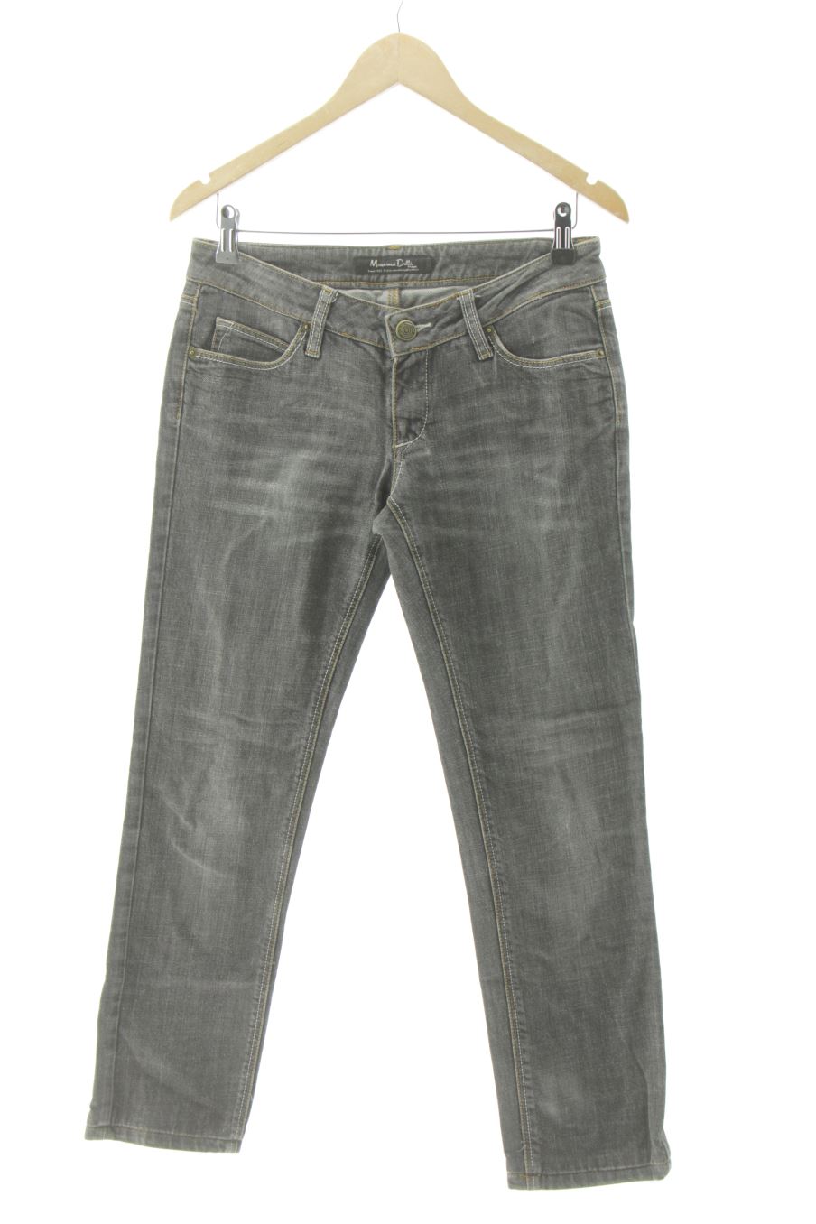 Jeans von Massimo Dutti Größe 40, Farbe Grau, aus Jeanskleidung für